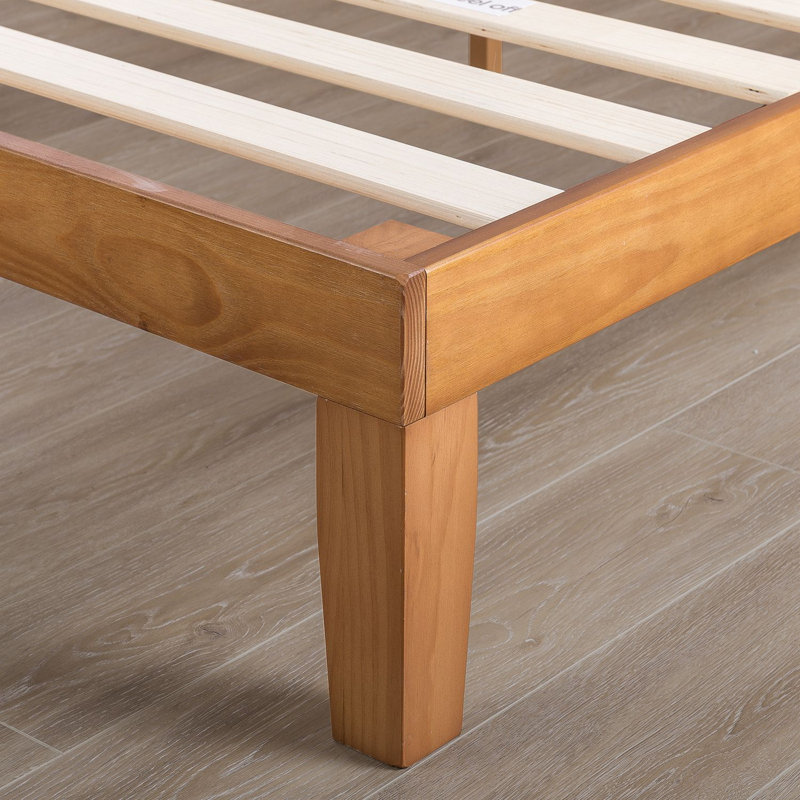 Harlow Solid Wood Platform Bed, Cherry, King