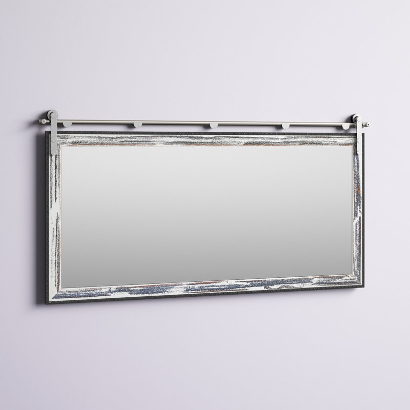 Neace Wood Flat Mirror, 30.5" x 63.5"