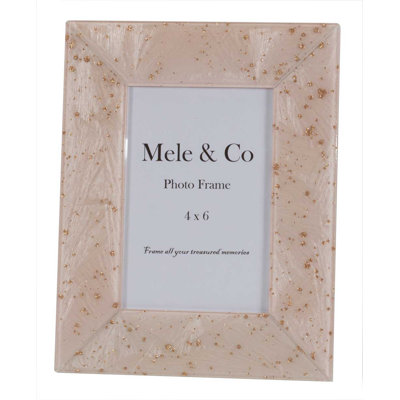 Pink Glass Single Picture Frame