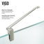 Cabine de douche à charnière sans cadre avec verre transparent 3/8 de l 46 po x P 30 po x H 73 po Monteray-50816674