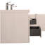 Meuble-lavabo flottant 60 po avec lavabo, meuble-lavabo mural moderne 60 po avec lavabo double en résine et deux tiroirs