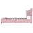 Leeandrew Butterfly-Shaped PU Leather Platform Bed With Wooden Slats-112250926-112250927
