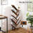 Poulsbo Geometric Storage Bookcase Tree Bookshelf-1508698520