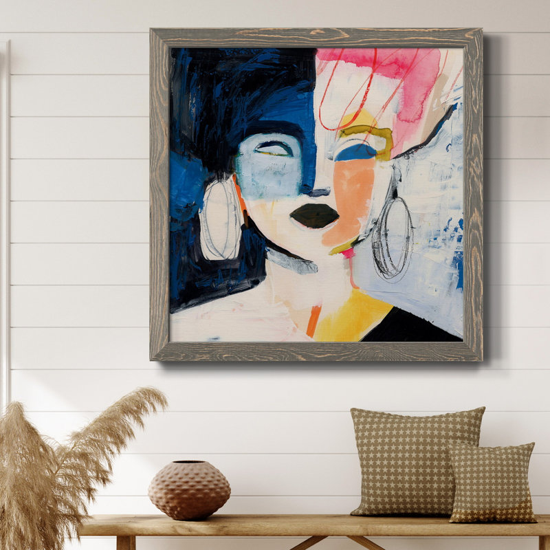" Sorella I ", Grey, 24" H x 24" W x 1" D