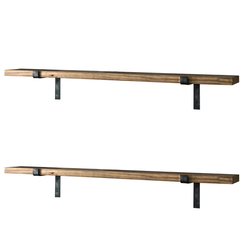 Jacqulyn 2 Piece Spruce Bracket Shelf