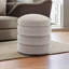 Repose-pieds blanc rond pour la maison-2104823358