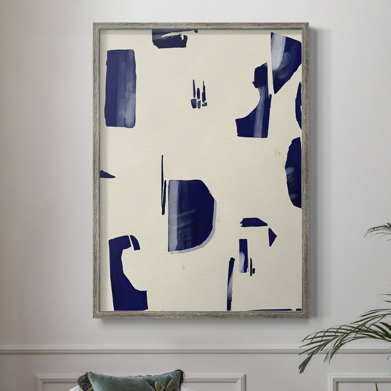 «Fragment Abstraction II», reproduction encadrée - bois massif, H 30 po x l 24 po