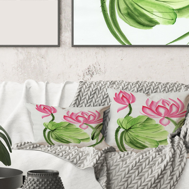 Floral Throw Pillow