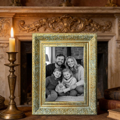 Cadre photo d'inspiration galerie antique 1PC 5 po x 7 po avec fixation murale ou de table