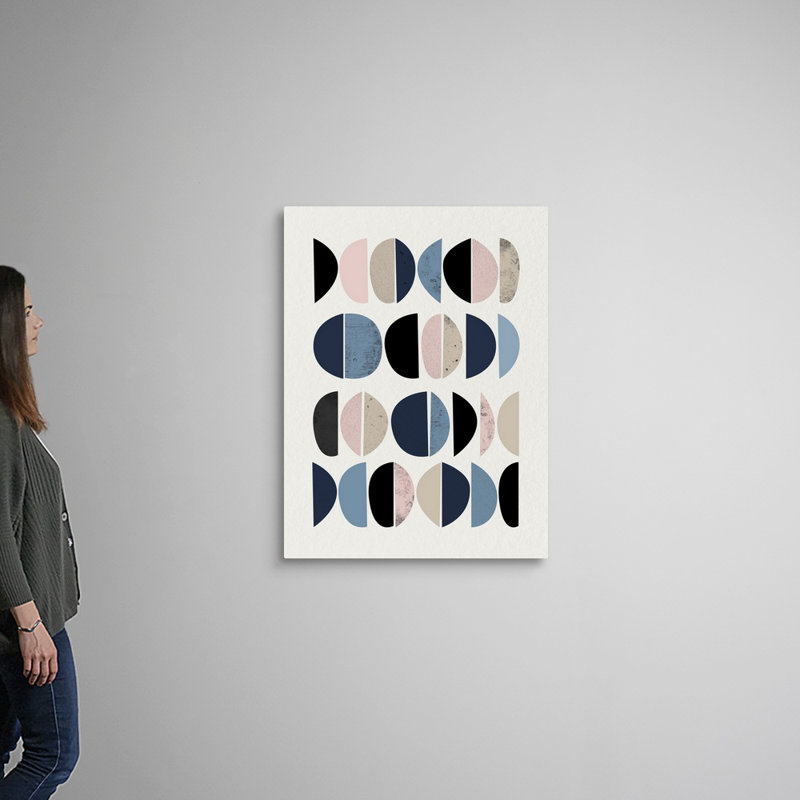 Reproduction d’art sur toile, « Mid Century soft luxe 8 » par Urban Epiphany, H 40 po x l 30 po x P 1,25 po, Toile tendue