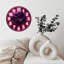 Horloge météorite mauve brillante