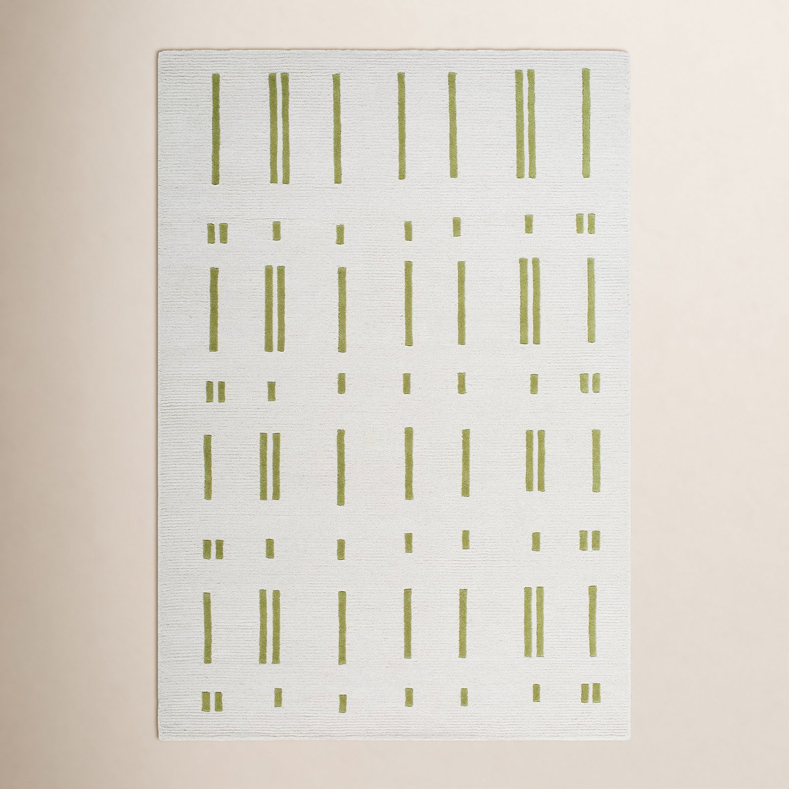 Sametria Hand-Tufted Striped Rug, Rectangle 5' x 7'6"