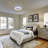 Flush Mount Dimmable Ceiling Fan with LED Lights-93776337