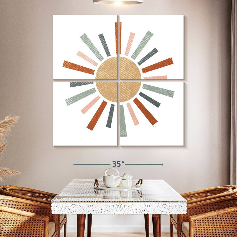 Oberle Rustic Rainbow Sun, 50" H x 50" W