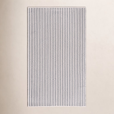 Hand-Woven Chevron Cotton Rug