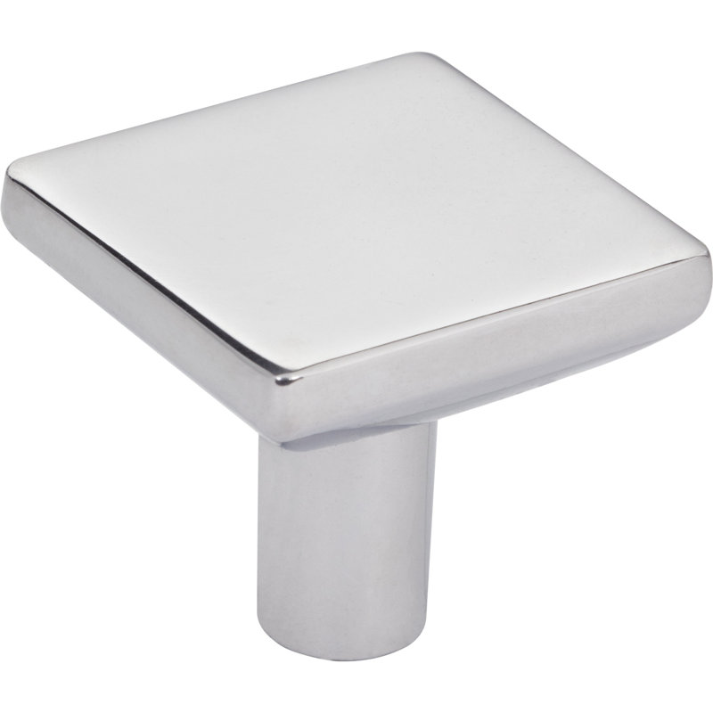 1 bouton carré Walker, longueur de 1-1 / 4 po, Chrome poli