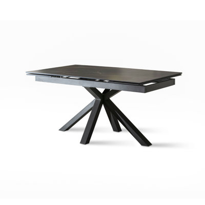 Olmo Extendable Metal Base Dining Table