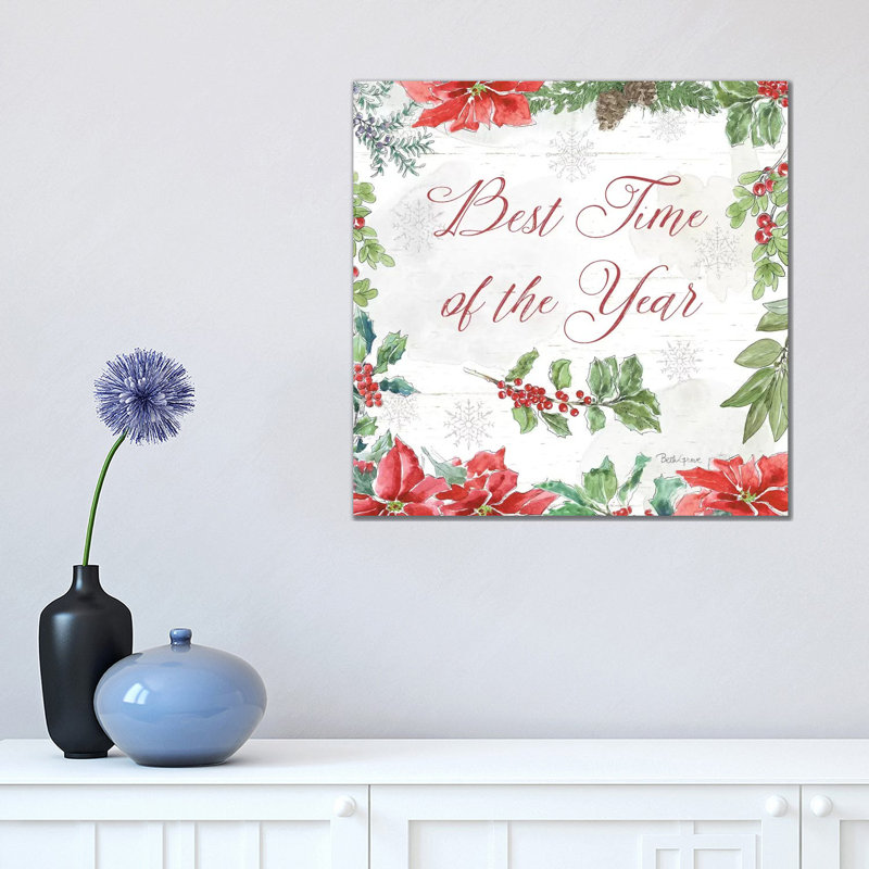 Farmhouse Holidays III by Beth Grove - Wrapped Canvas Print, 45.72 cm H x 45.72 cm W x 1.91 cm D