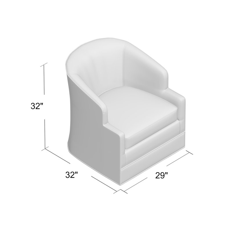 Manning Upholstered Barrel Chair, Hazelnut (9508 17)