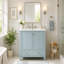 Meuble-lavabo 30 po avec lavabo et rangement multifonctionnel-131427211