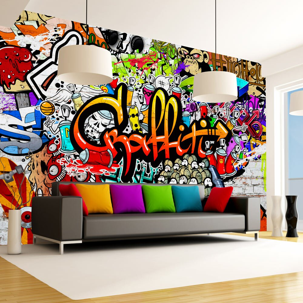 Tapete Colourful Graffiti 2,1 m x 300 cm