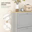 Modern Shoe Cabinet with 3 Flip Drawers for 18 Pairs of Shoes