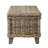Wicker and Solid Wood Coffee Table with Storage