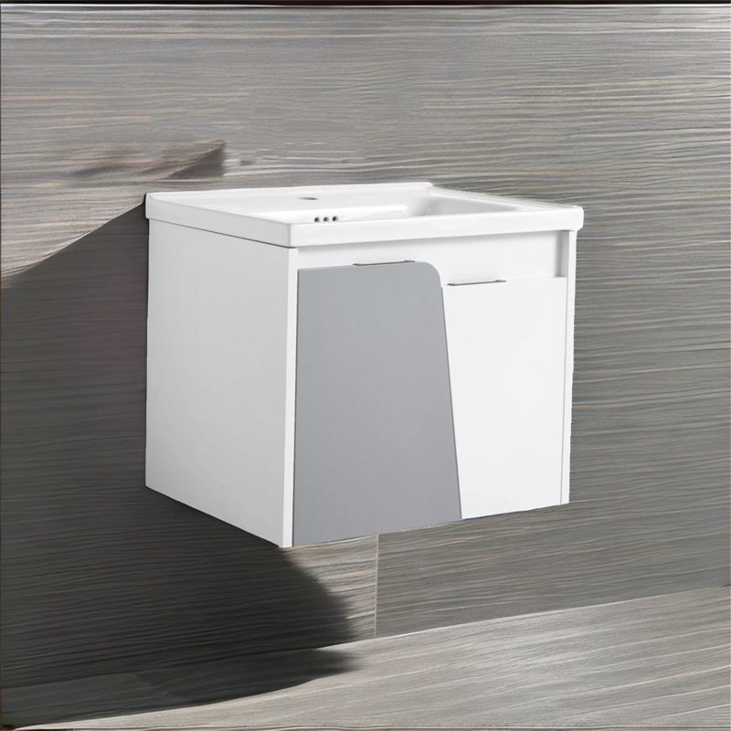 Meuble-lavabo mural avec lavabo pour petite salle de bain