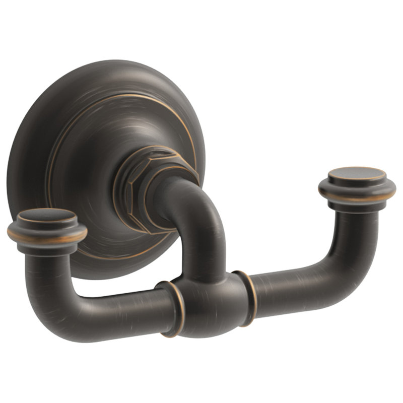 Artifacts® Double Wall Mounted Robe Hook, Oil Rubbed Bronze