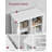 Freestanding Bathroom Floor Storage Cabinet with Open Compartment, 2 Drawers & Adjustable Shelves