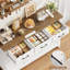 Buffet de style moderne 47,2 po Zosia avec armoires de rangement avec tablettes réglables et trois tiroirs-548476027