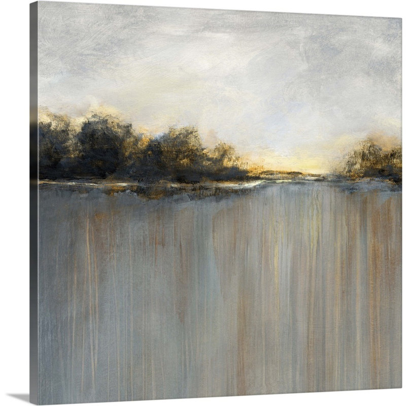 Rainy Sunset I - reproduction d'art sur toile, Toile tendue, H 48 po x l 48 po x P 1,25 po