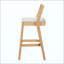 Tabouret de bar d'intérieur en bois d'hévéa, fini et revêtement, ensemble de 2-631228308