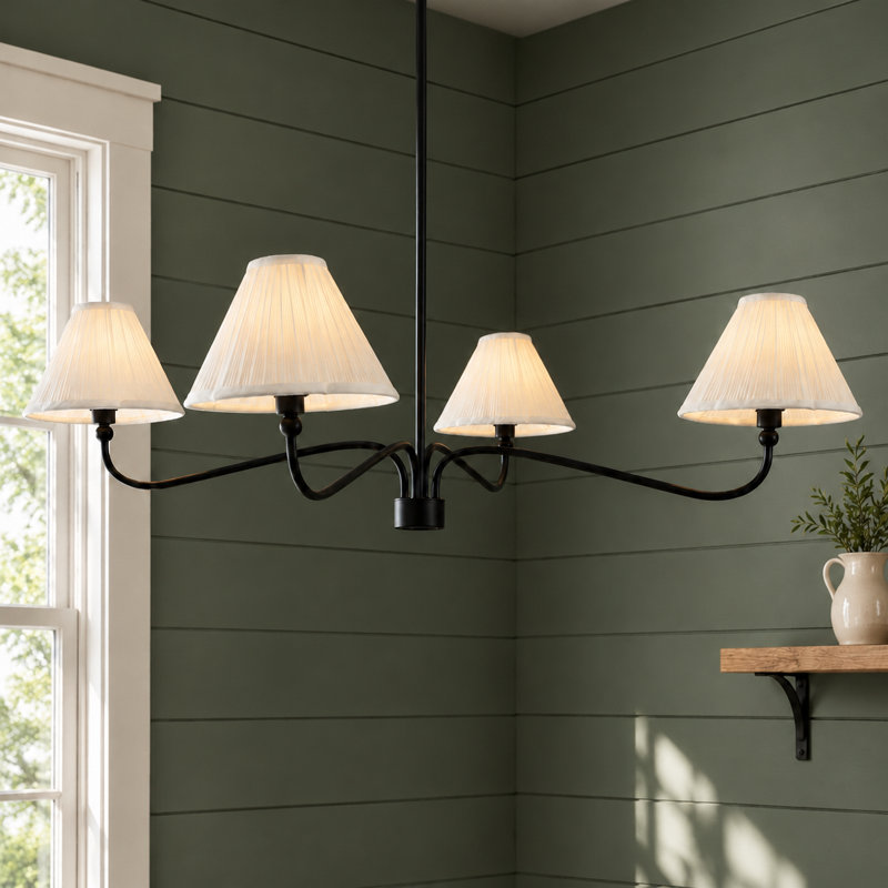 Antonio Classic/ Traditional Dining Room Chandelier, Fabric