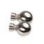 Naulesh Silver Adjustable 120cm to 210cm Single Curtain Pole
