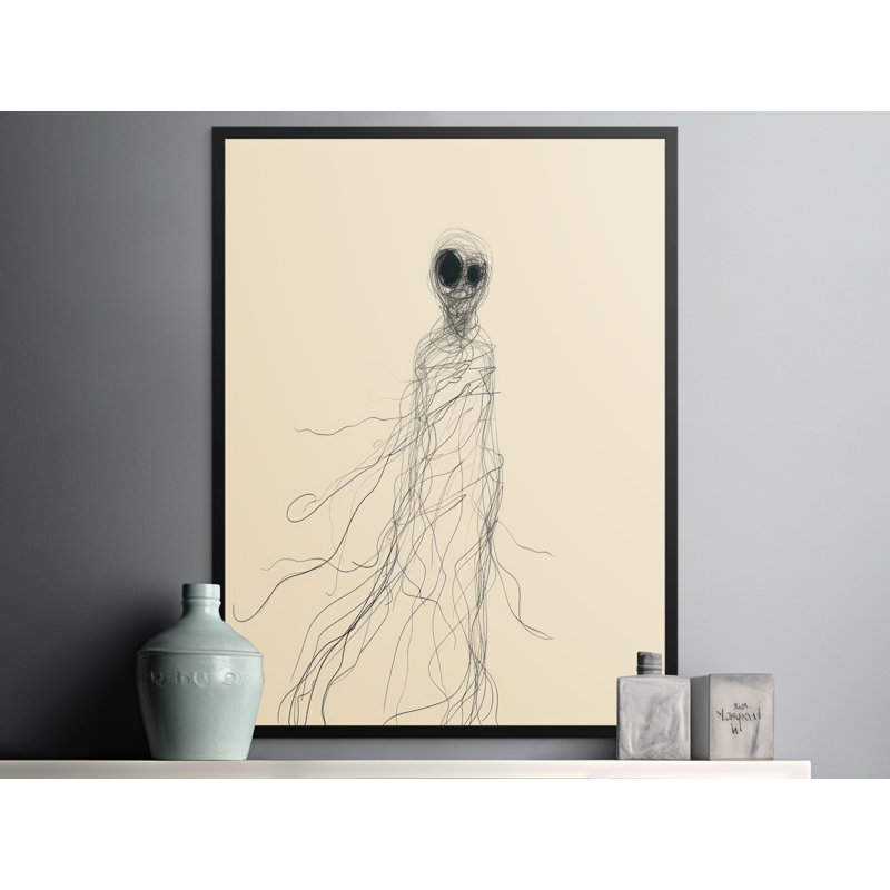 Syren 1 Piece Floater Frame Wall Art, 12x18