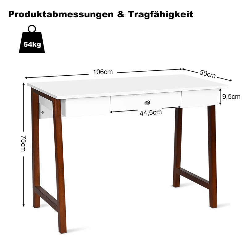 Kronnick Writing Desk, Dark Brown