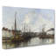Harbour In Brussels by Eugene Boudin - Wrapped Canvas-61852256