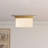 Mineral 11-in Brass Flush Mount with Opal Glass-124959519-124959520