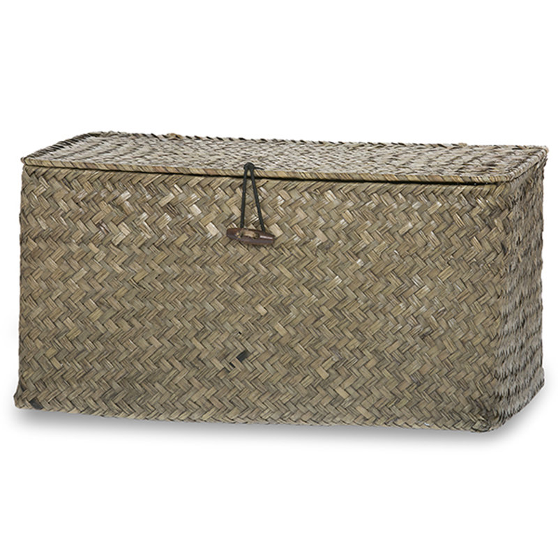 Boîte en osier avec rangement Keepsake, Brun, H 12 po x l 7 po x P 6 po