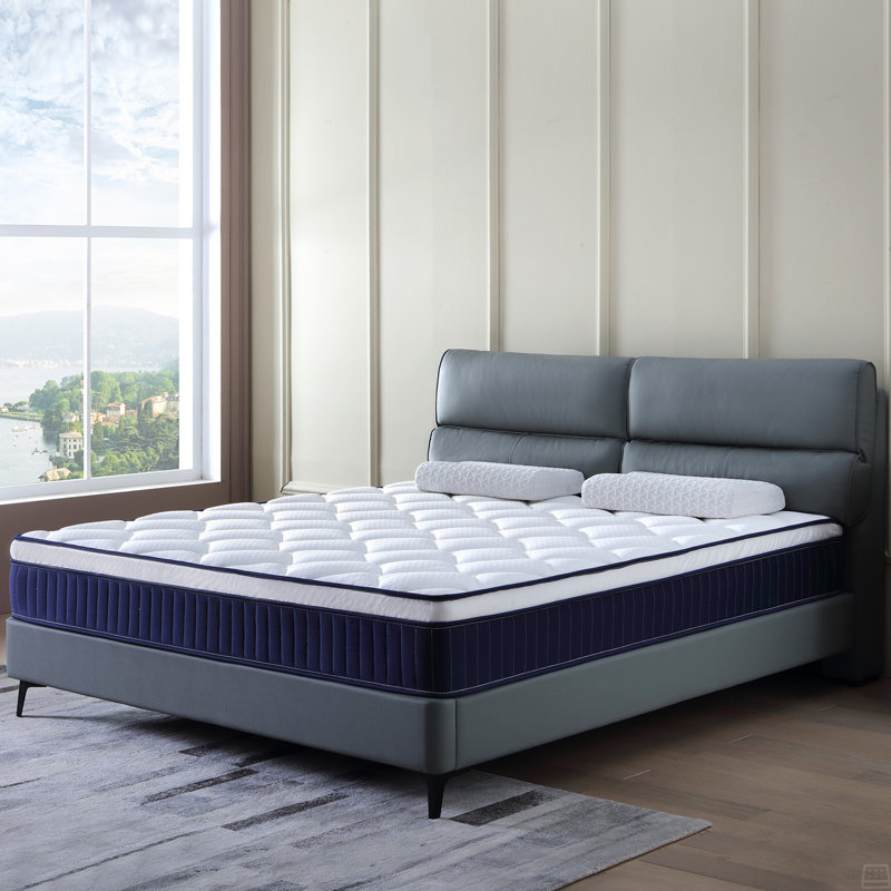 10 Inch Plush Memory Foam Pocket Spring Hybrid Mattress In A Box With Certipur-US Certified Memory Foam, Queen