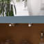 Armoire arquée avec portes en verre et tablettes réglables-398550034