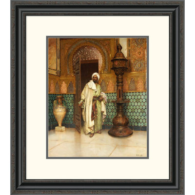 " An Arab In A Palace Interior " by Rudolf Ernst
