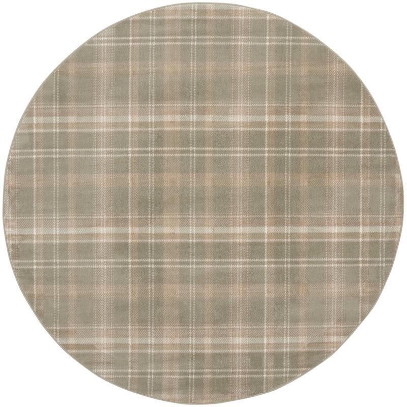 Willesha Floral Area Rug, Round 8'