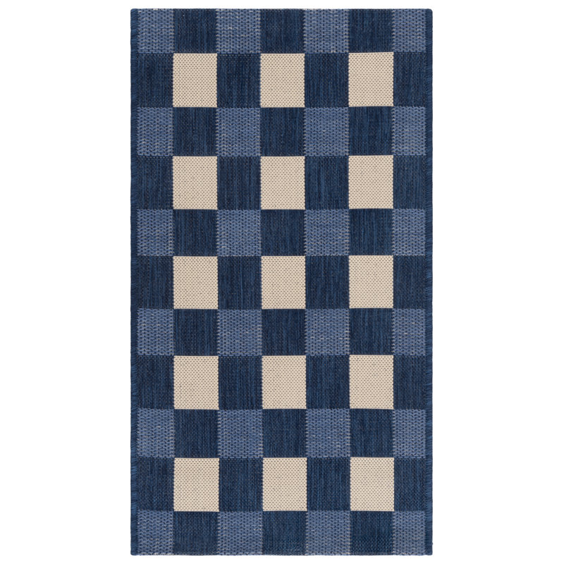 Courtyard 6443 Geometric Indoor/Outdoor Area Rug, Rectangle 9' x 12'