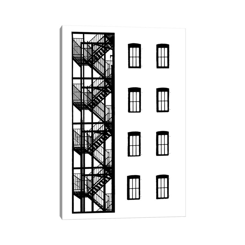 NYC In Pure B&W VII by Jeff Pica - Wrapped Canvas Print, 20.32 cm H x 30.48 cm W