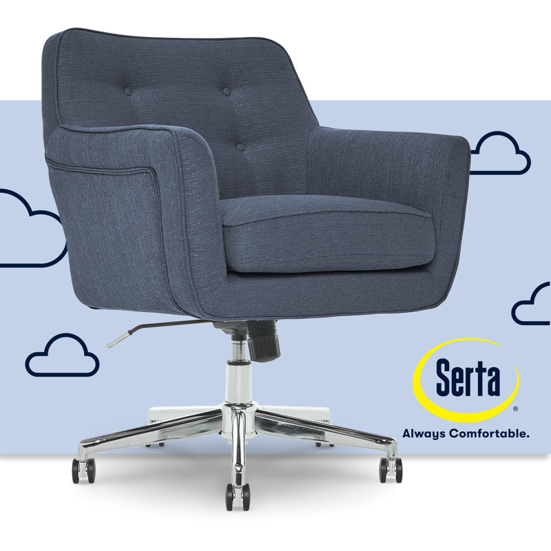 Chaise de bureau Serta Ashland, Bleu