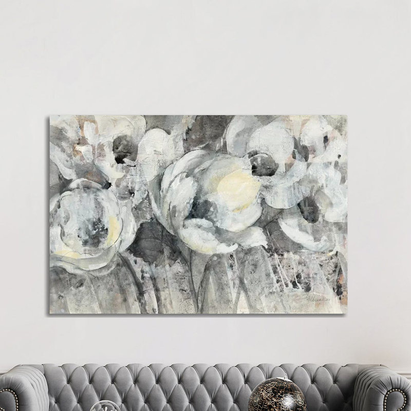 Floral Fantasy by Albena Hristova - Painting on Canvas, 101.6cm H x 152.4cm W x 3.81cm D, Wrapped Canvas