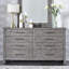Commode double 8 tiroirs avec miroir Harding
