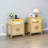 Lark Manor 2-Drawer Fluted Nightstand With With Charging Station And Led Light,With H Metal Legs Bedside Table(Set Of 2-646654769